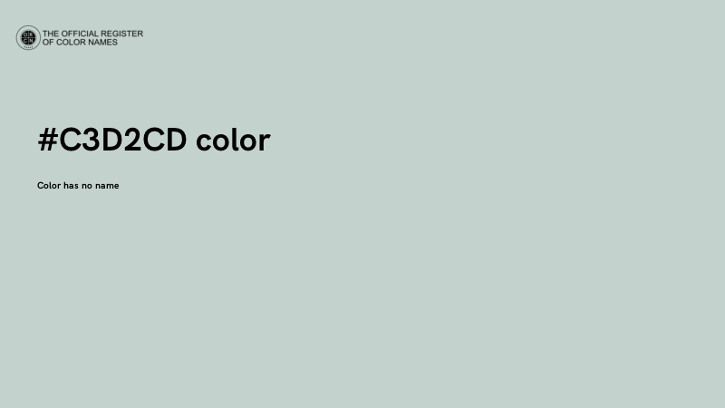 #C3D2CD color image