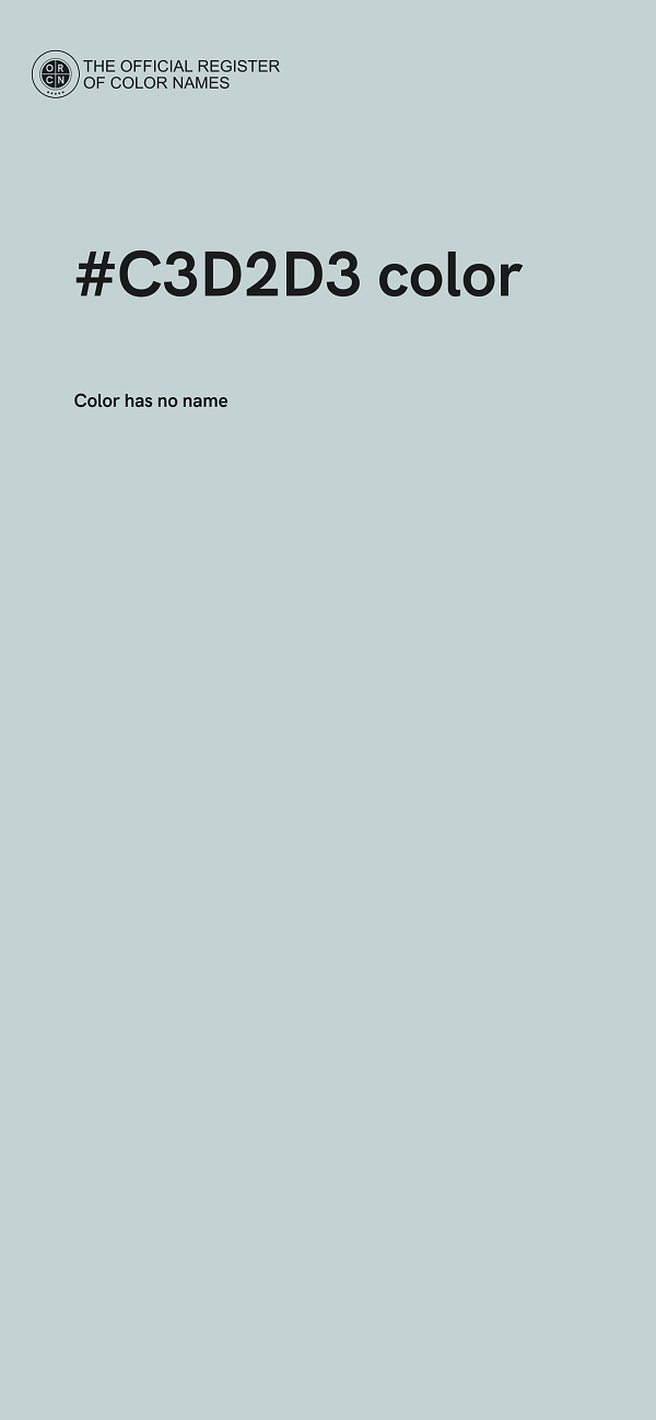 #C3D2D3 color image