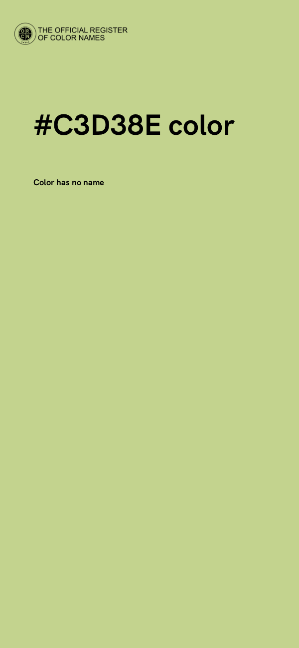 #C3D38E color image
