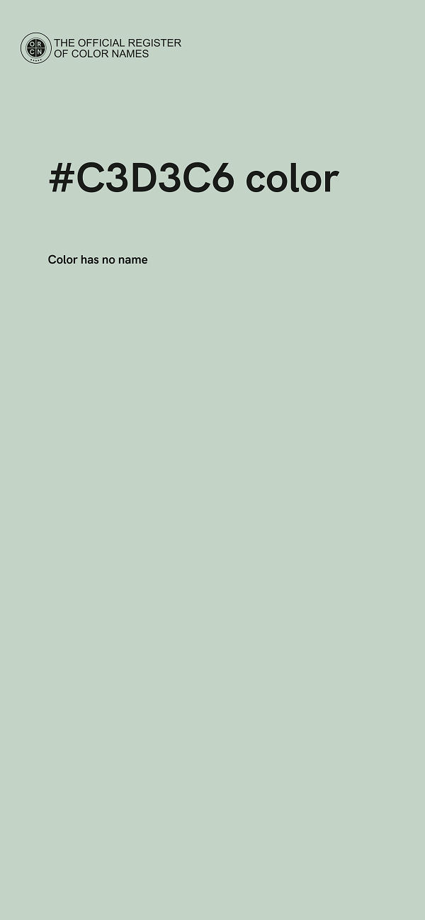 #C3D3C6 color image