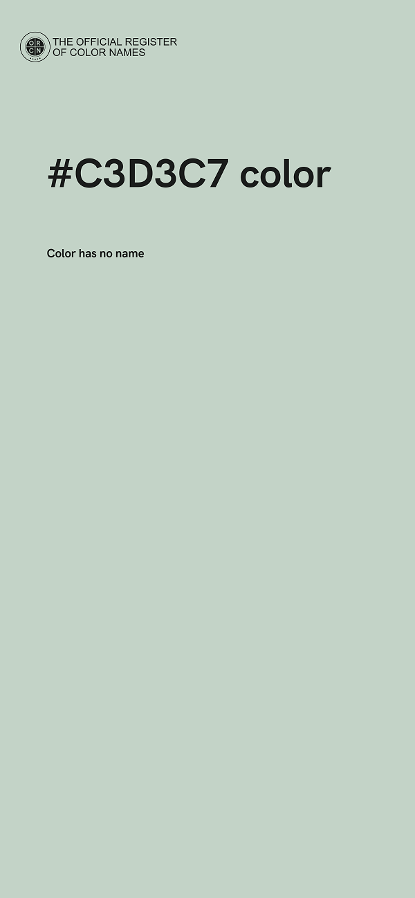 #C3D3C7 color image