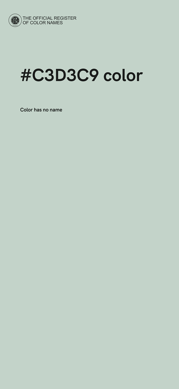 #C3D3C9 color image