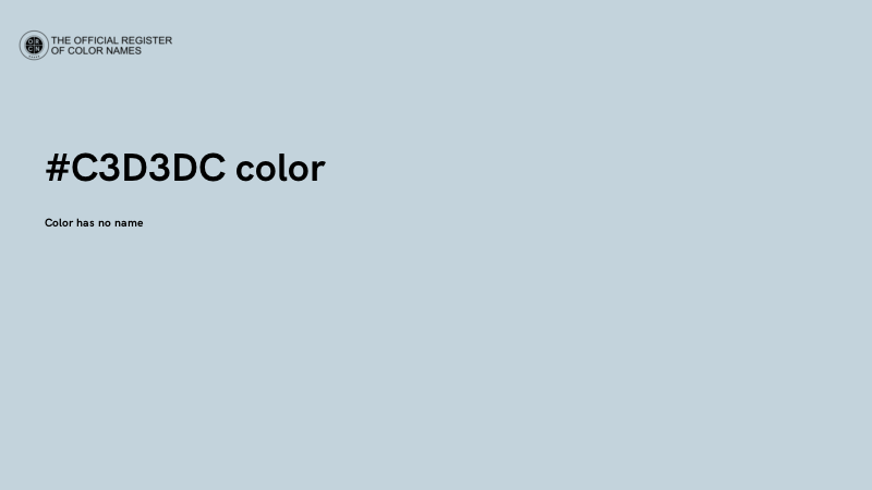 #C3D3DC color image