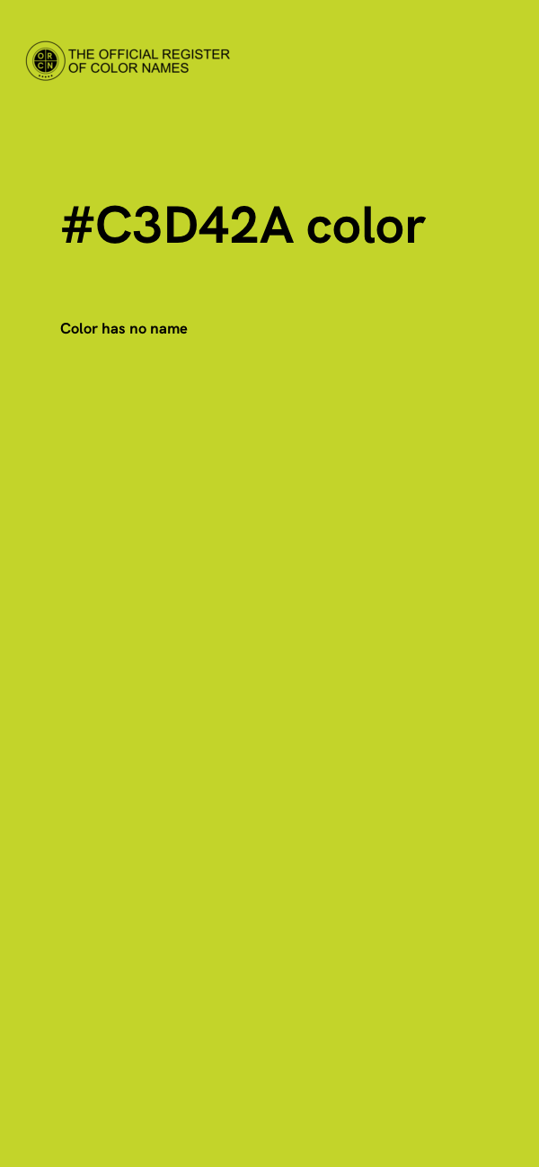 #C3D42A color image
