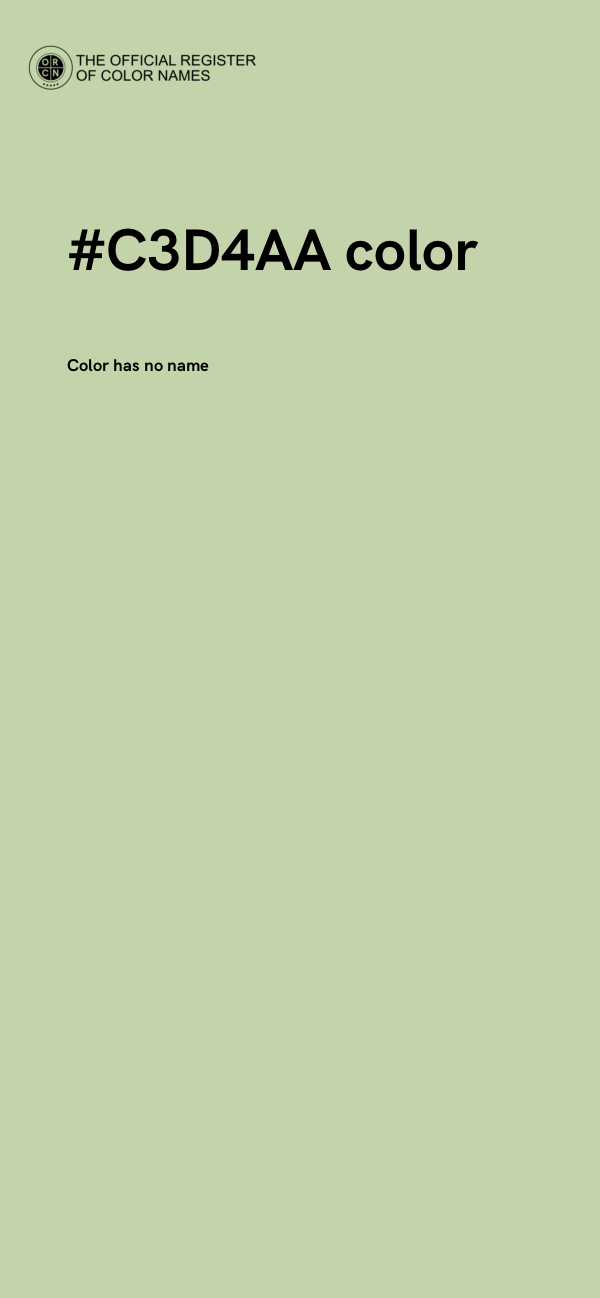 #C3D4AA color image