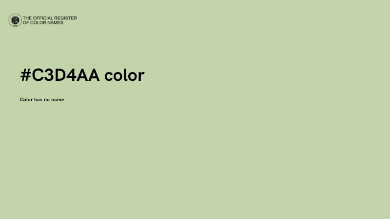 #C3D4AA color image