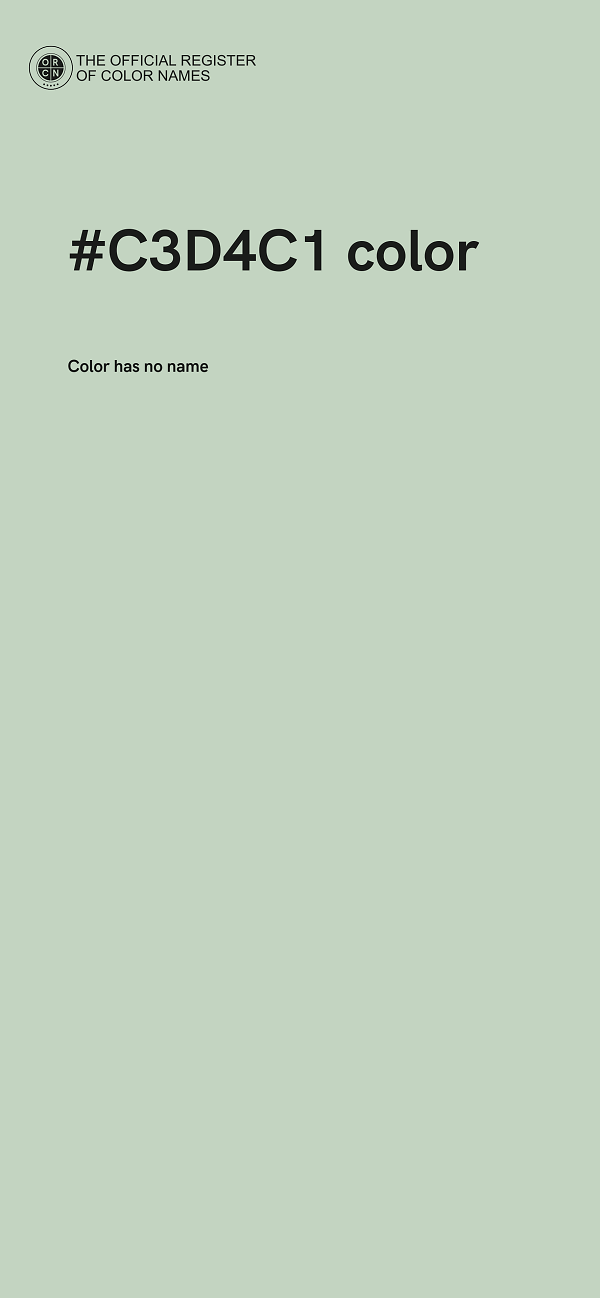#C3D4C1 color image