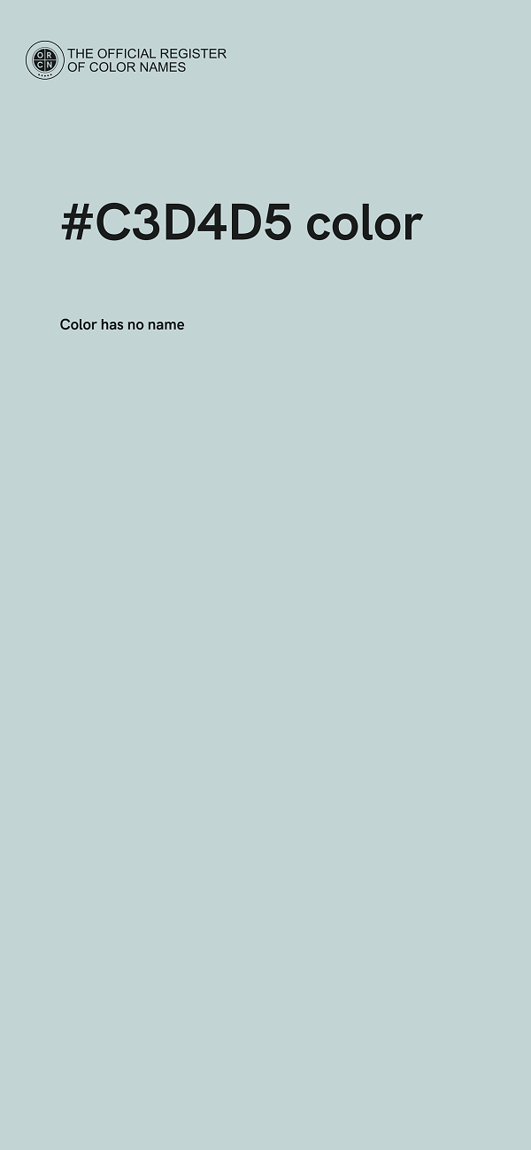 #C3D4D5 color image