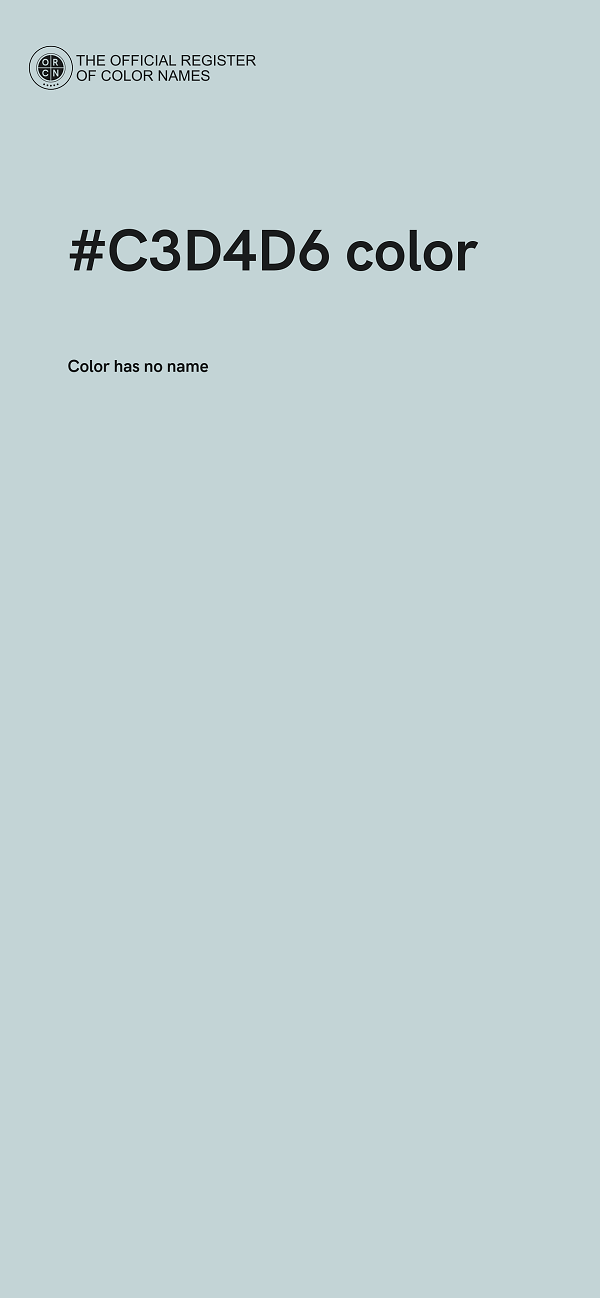 #C3D4D6 color image