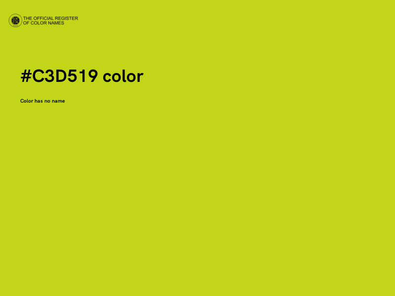 #C3D519 color image