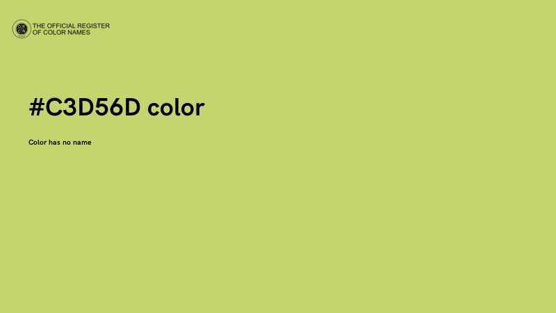 #C3D56D color image