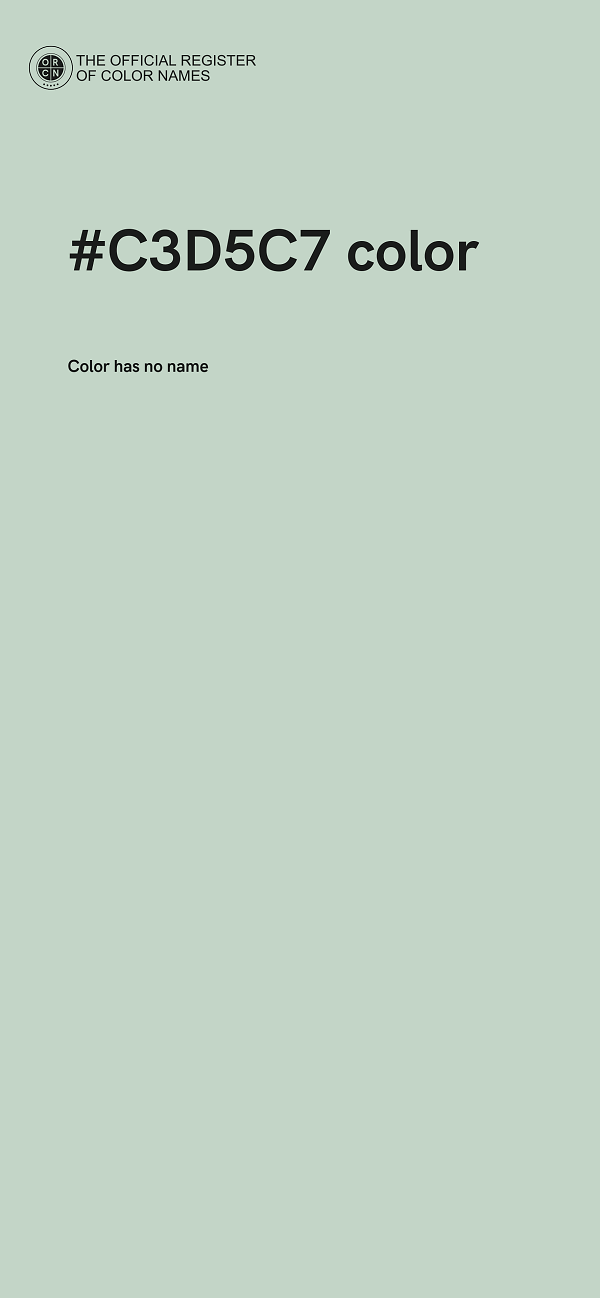 #C3D5C7 color image
