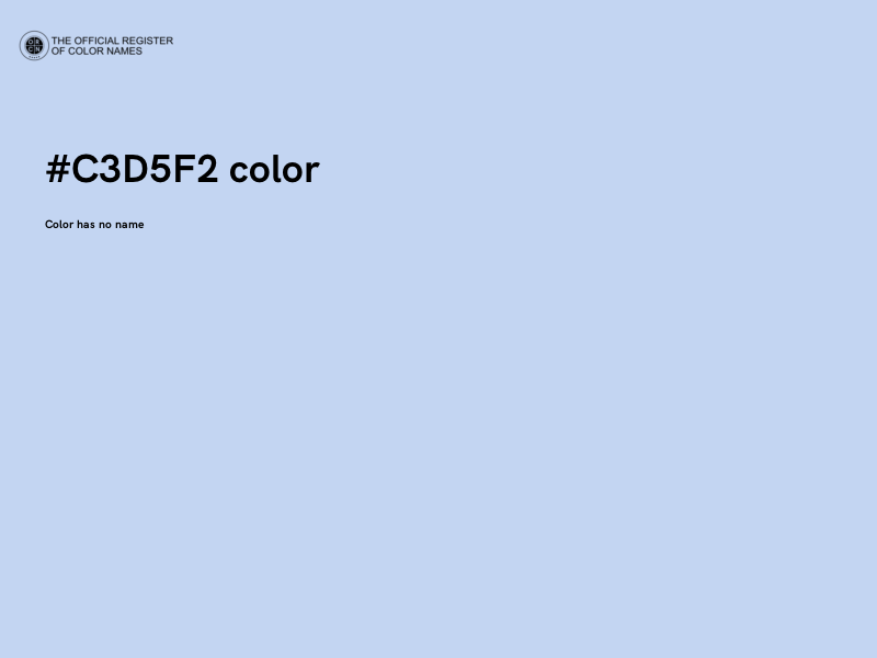 #C3D5F2 color image
