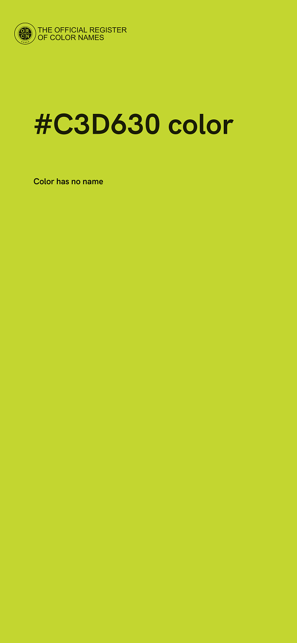 #C3D630 color image
