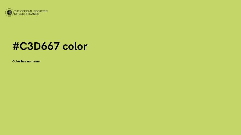 #C3D667 color image