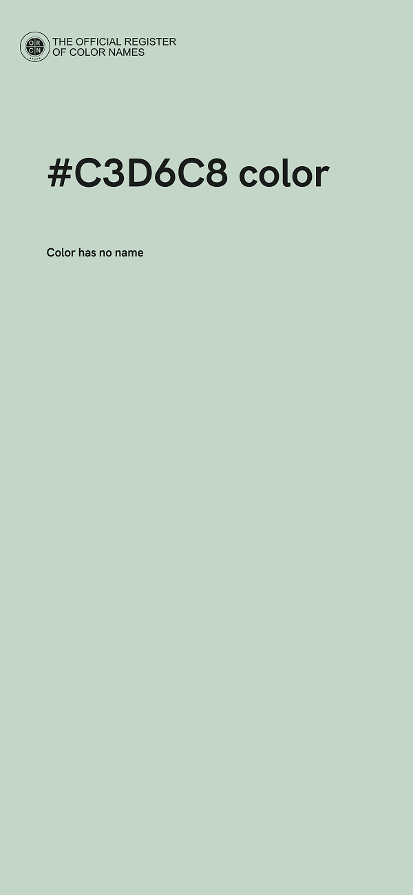 #C3D6C8 color image