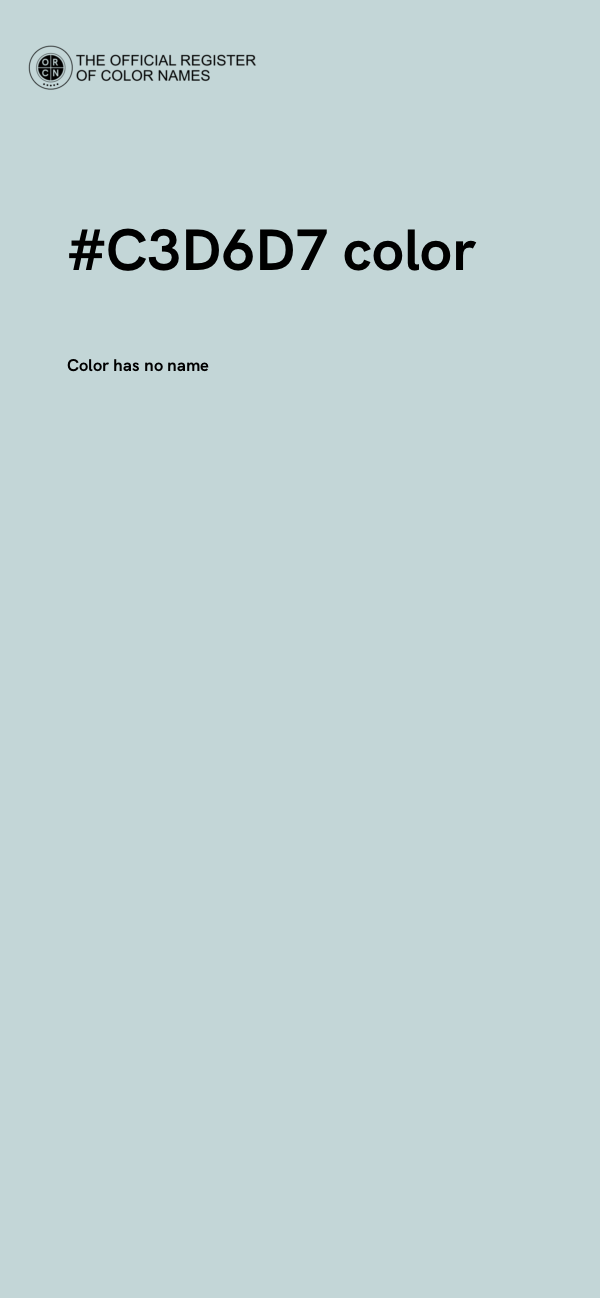 #C3D6D7 color image