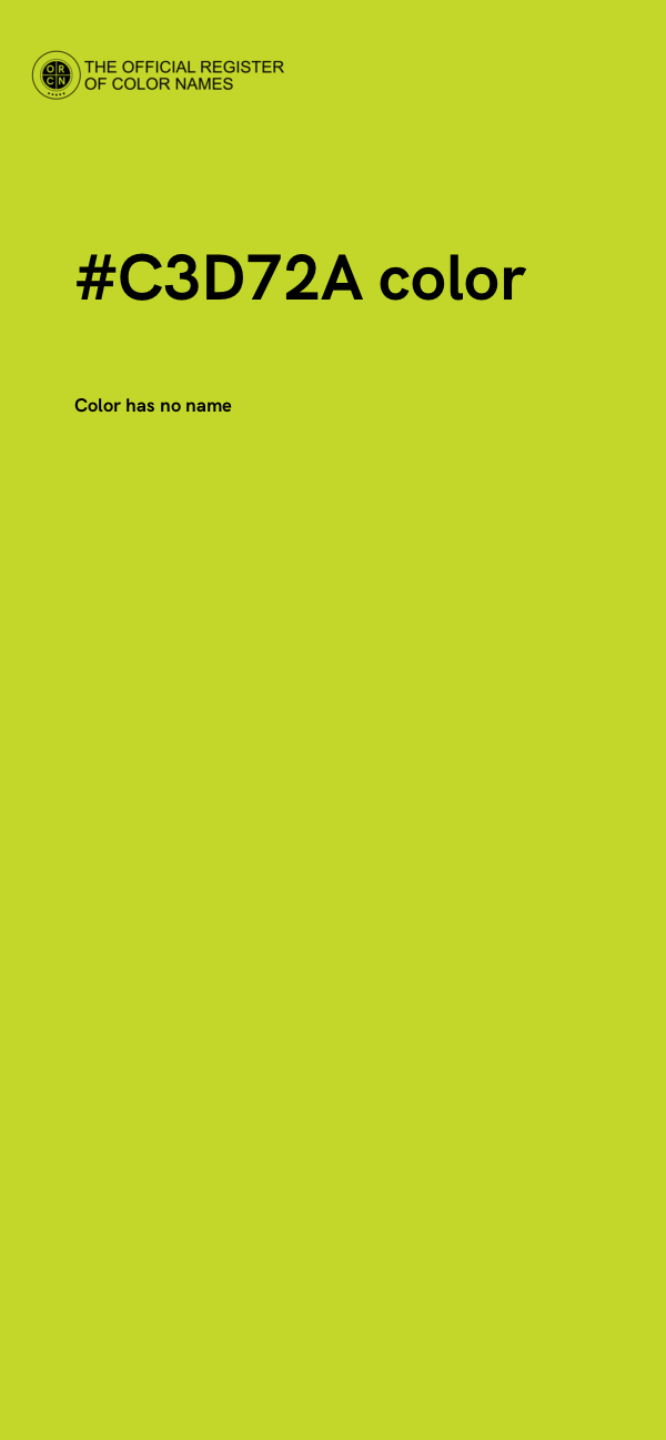 #C3D72A color image