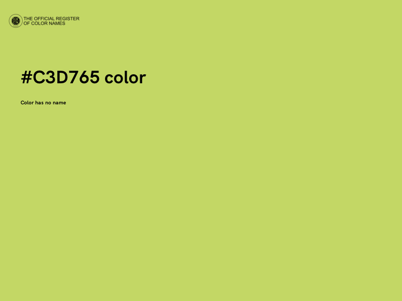 #C3D765 color image