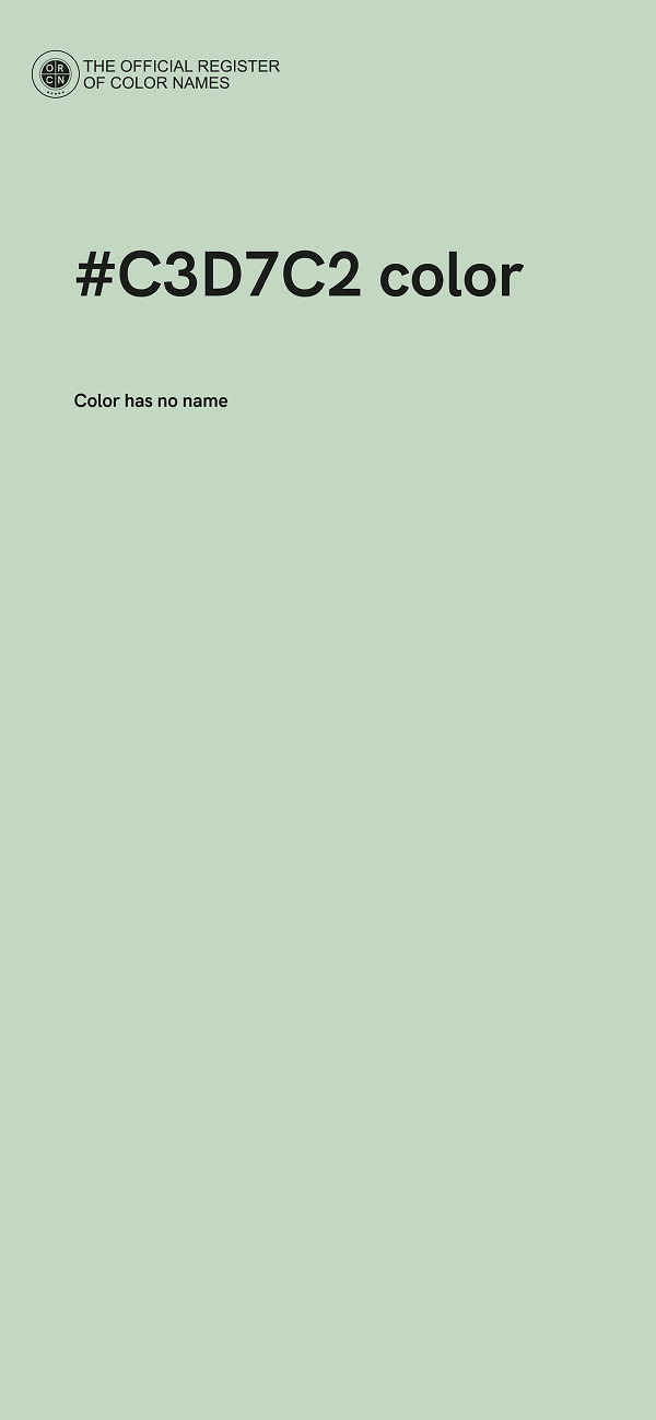 #C3D7C2 color image