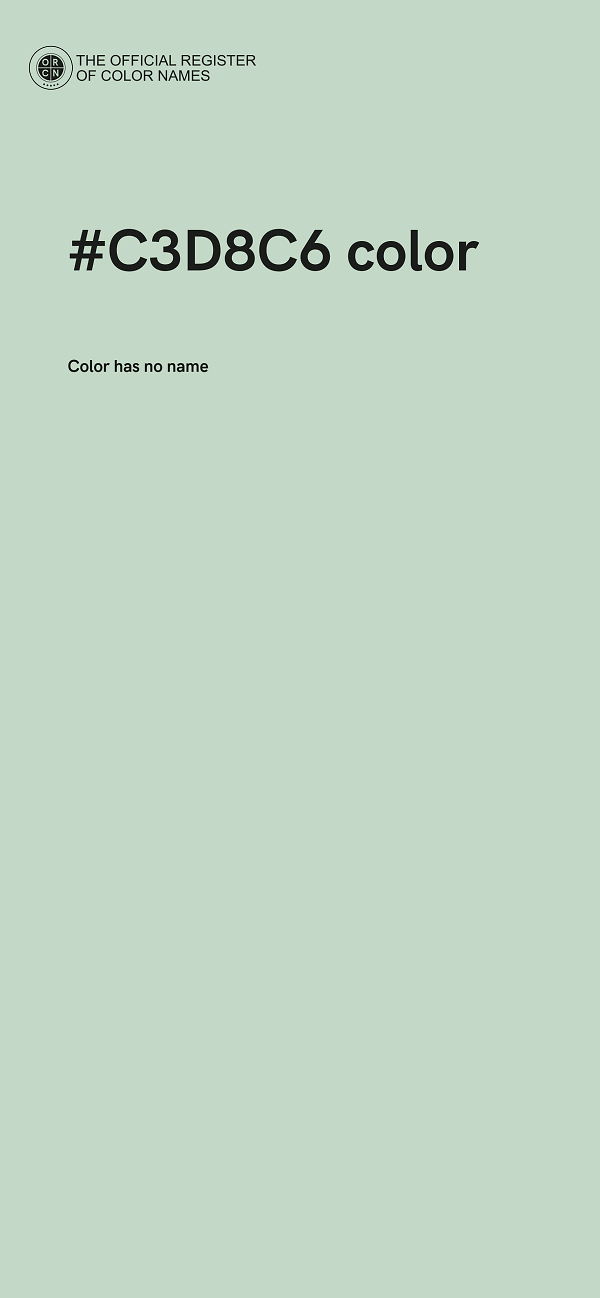 #C3D8C6 color image