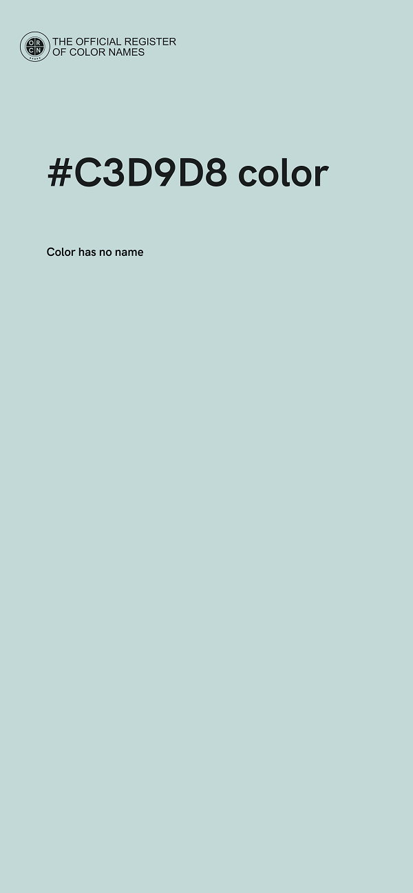 #C3D9D8 color image