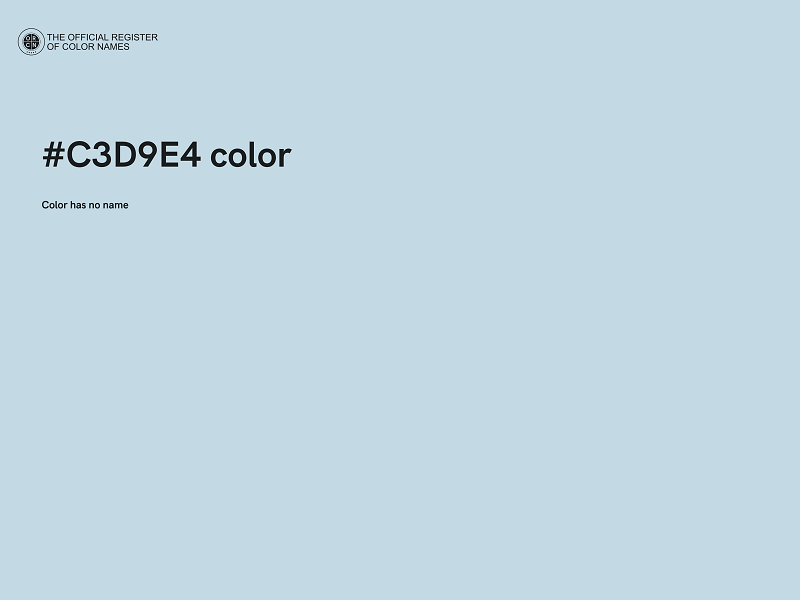 #C3D9E4 color image