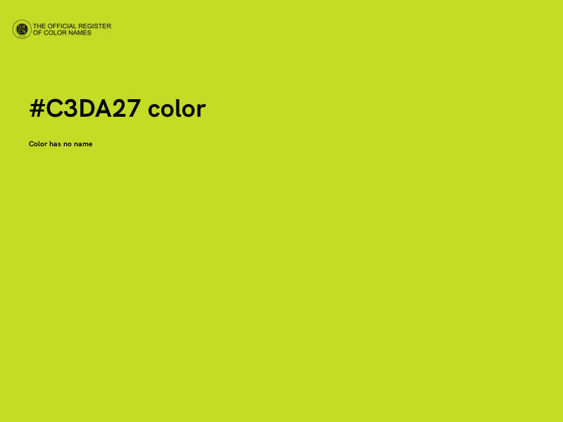 #C3DA27 color image