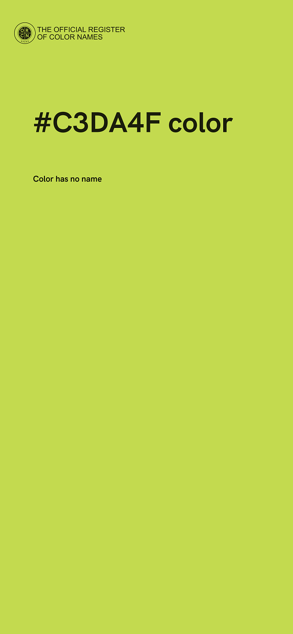 #C3DA4F color image