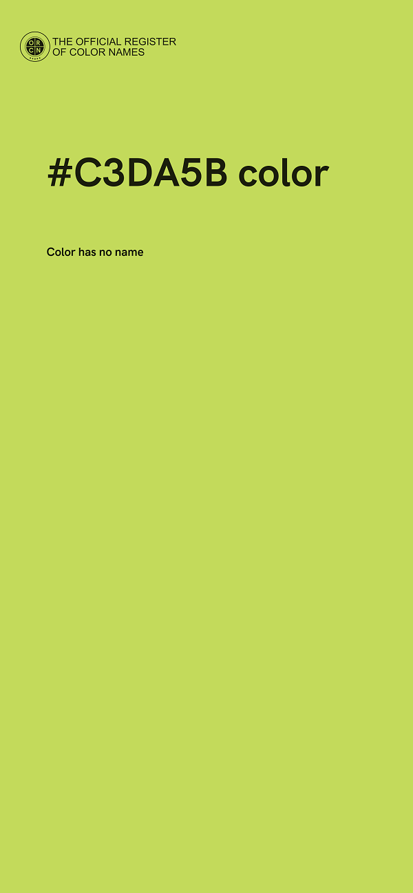 #C3DA5B color image