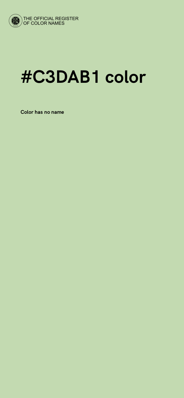 #C3DAB1 color image