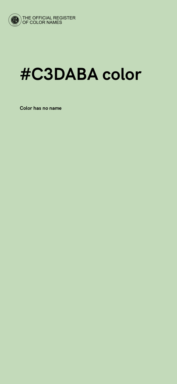 #C3DABA color image