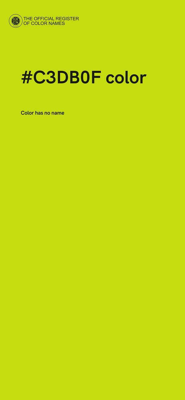 #C3DB0F color image