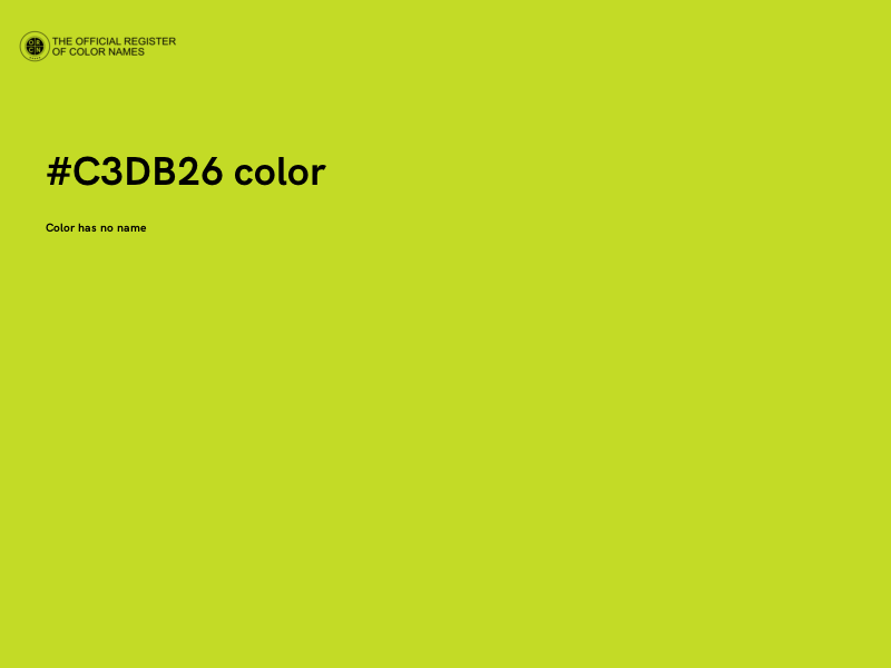 #C3DB26 color image