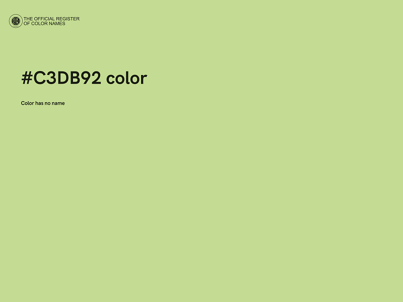 #C3DB92 color image