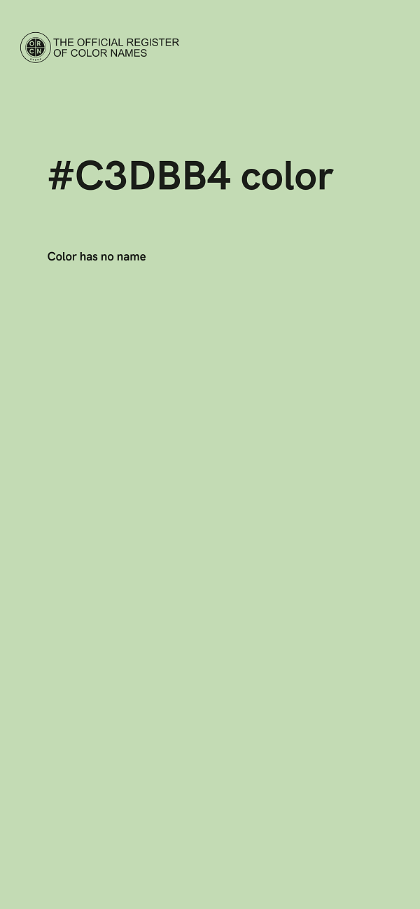 #C3DBB4 color image
