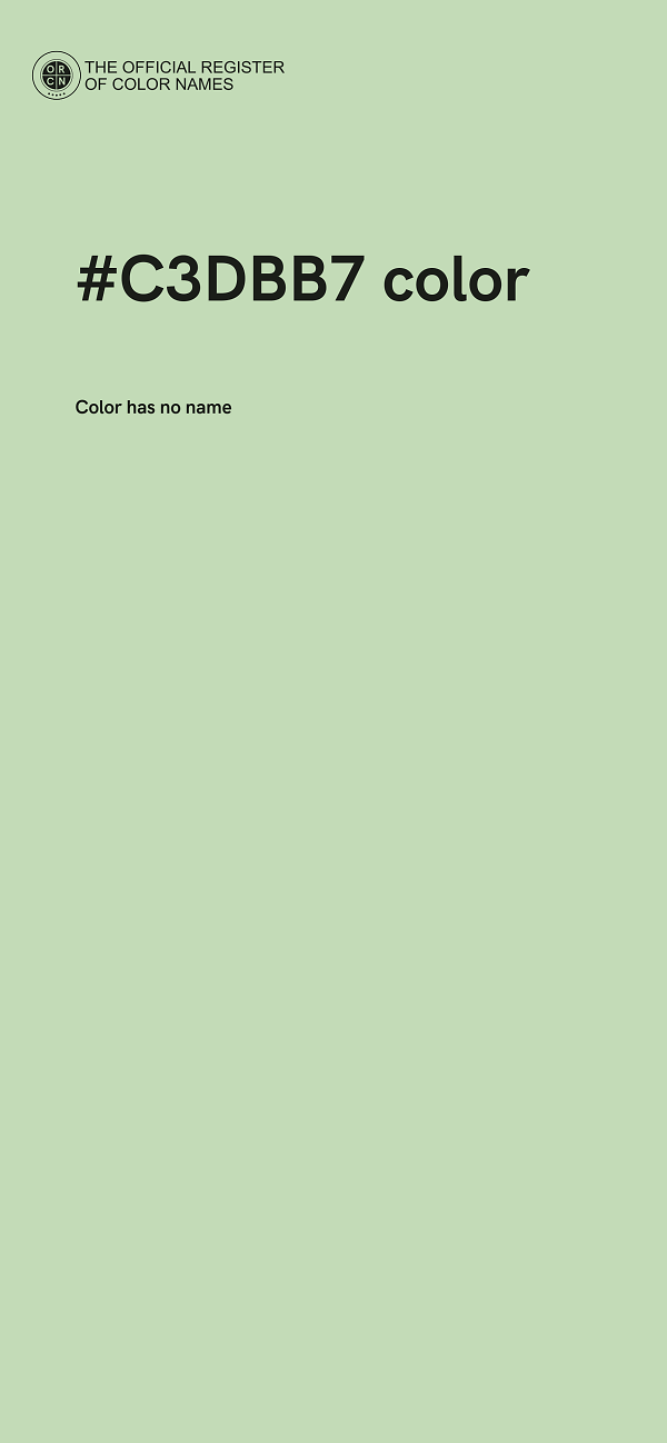 #C3DBB7 color image