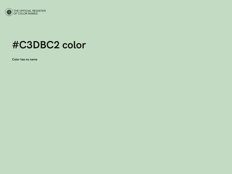 #C3DBC2 color image