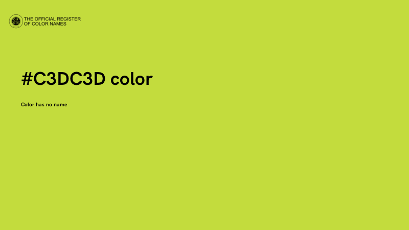 #C3DC3D color image