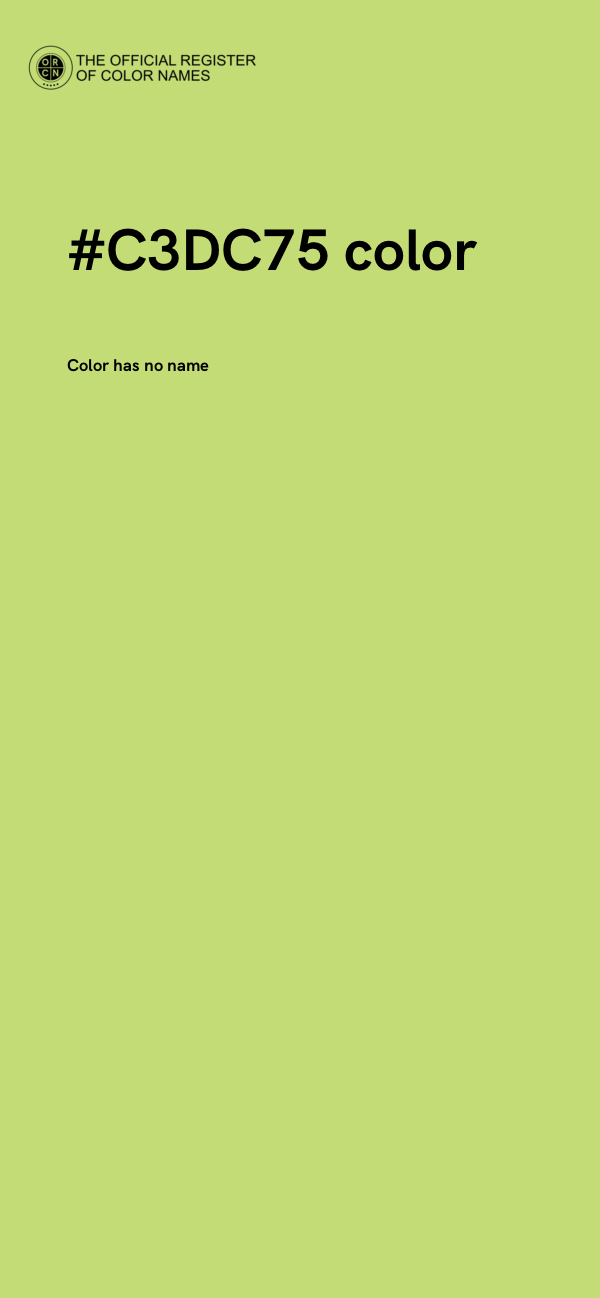 #C3DC75 color image