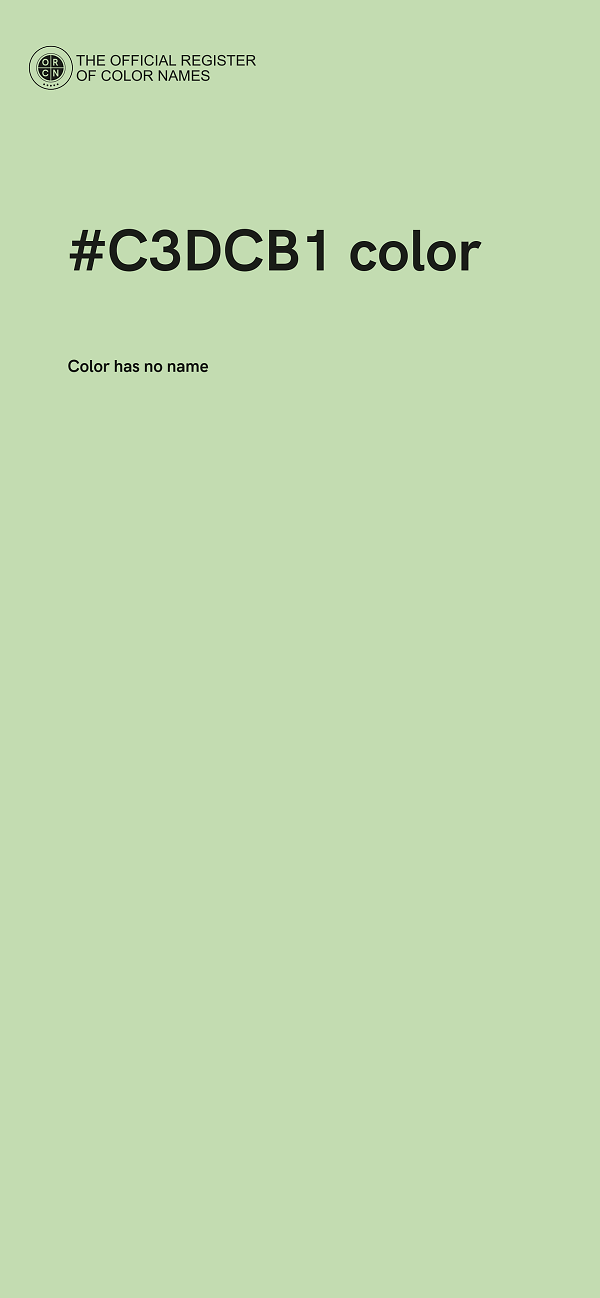 #C3DCB1 color image