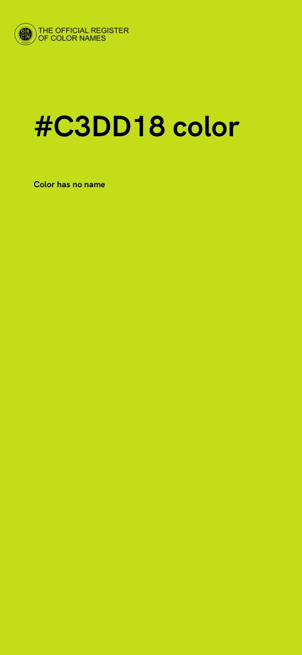 #C3DD18 color image