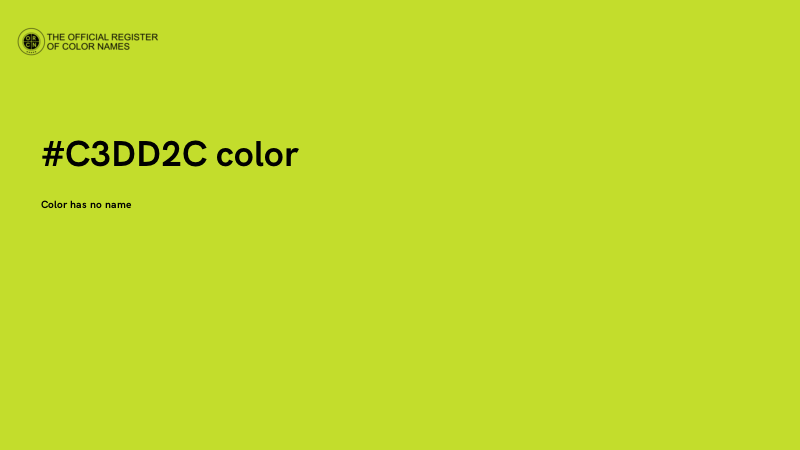 #C3DD2C color image