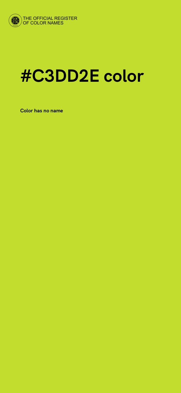 #C3DD2E color image