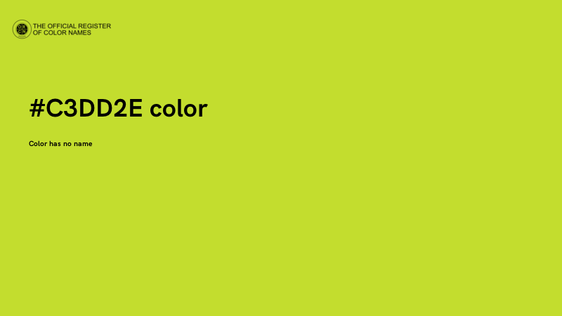#C3DD2E color image