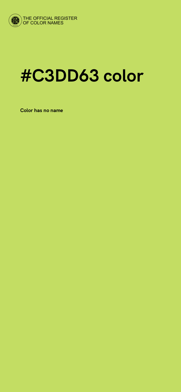 #C3DD63 color image