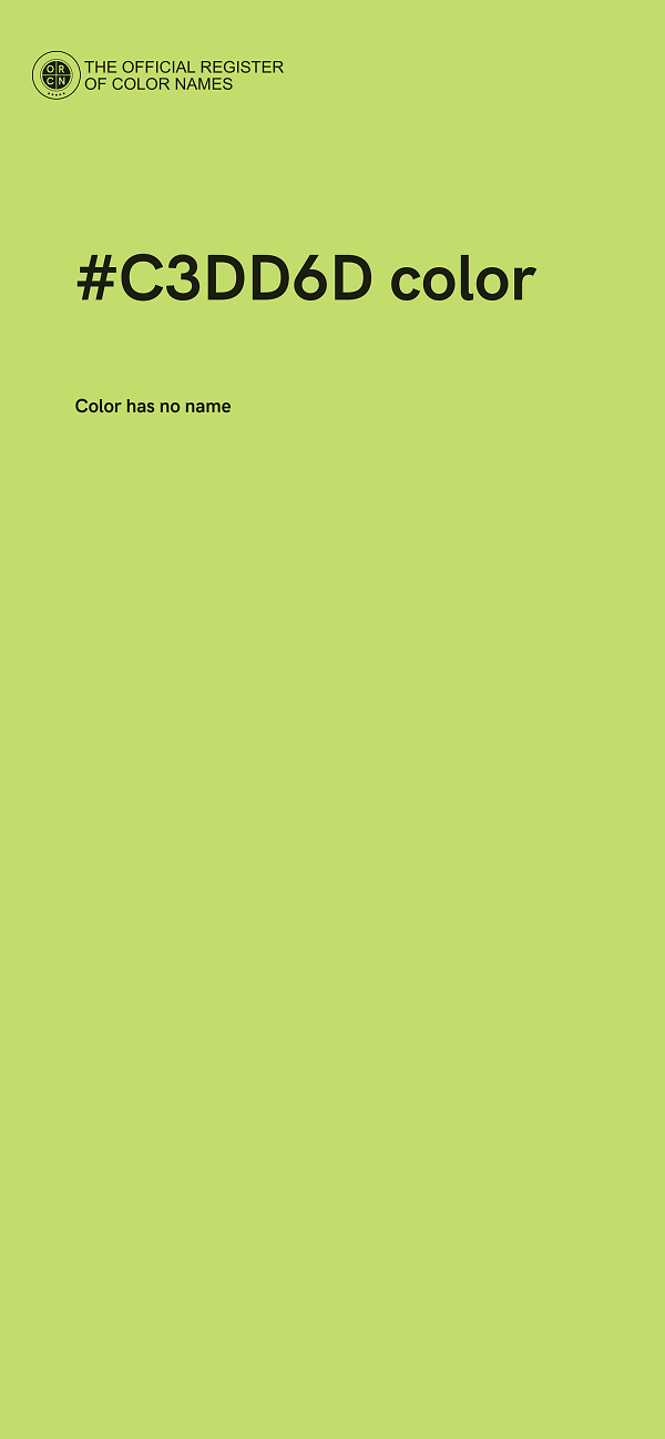 #C3DD6D color image