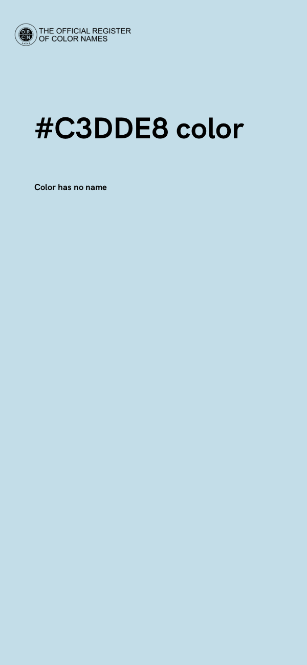 #C3DDE8 color image