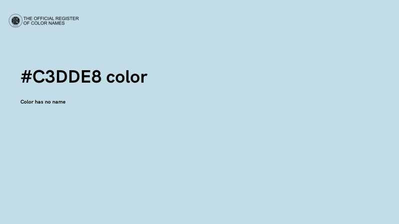 #C3DDE8 color image