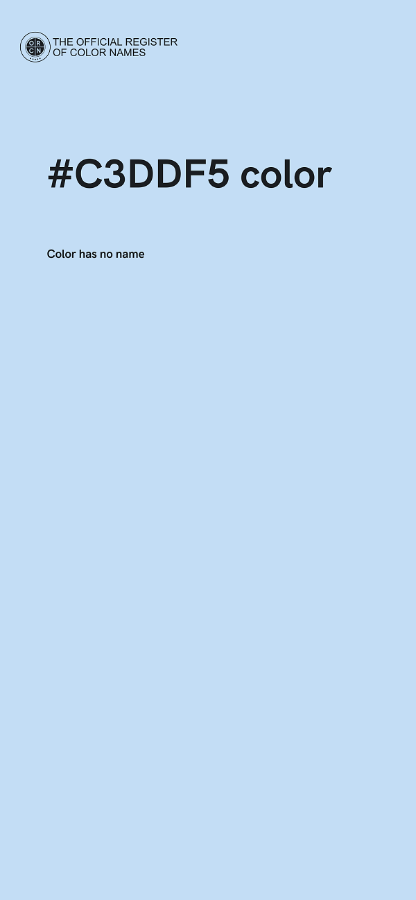 #C3DDF5 color image
